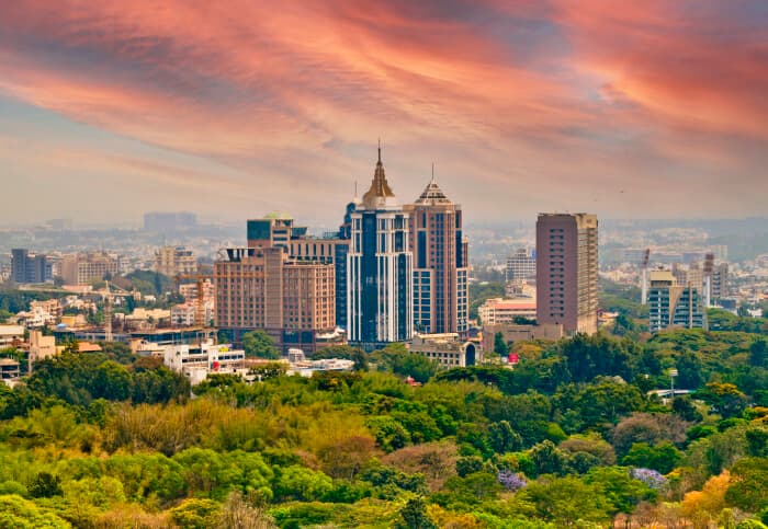 Bengaluru city skyline