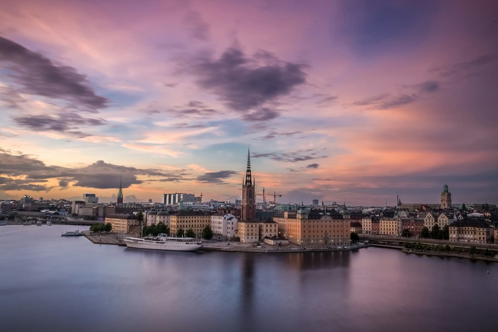 Stockholm waterfront and city skyline